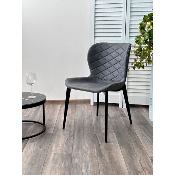 Стул КЛОД, серый, искусственная замша - фото 5