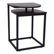 Фотография товара Стол журнальный Leo, дуб итальянский, черный, 400*400*550 от компании ChiedoCover.