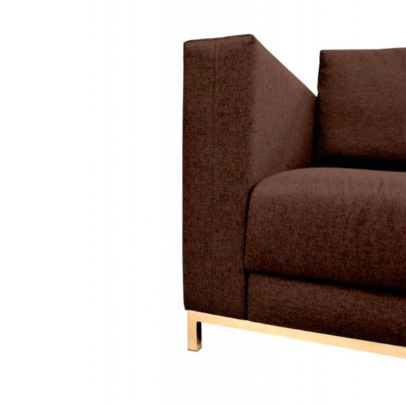 Кресло Марлоу, рогожка нептун 58, коричневое - фото 4