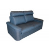 Диван Наполи двухместный раскладной, рогожка джаспер, голубой