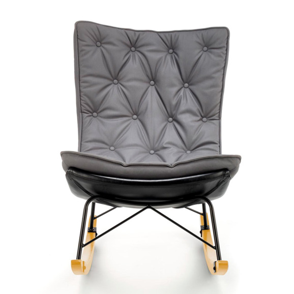 Кресло-качалка Echo, серый, черный Кресло-качалка Echo, серый, черный - фото 2