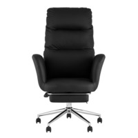 Фотография товара Кресло руководителя Lillu с оттоманкой, черный от компании ChiedoCover.