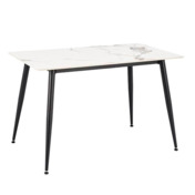 Фотография товара Стол обеденный Radian, белый мрамор, черный от компании ChiedoCover.