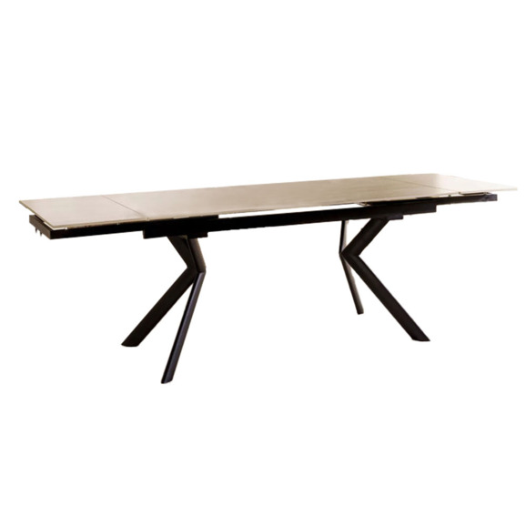 Стол обеденный Moonshine, травертин, черный Стол обеденный Moonshine, травертин, черный - фото 1