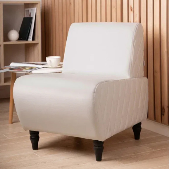 Кресло Лотик экокожа, белый - фото 4