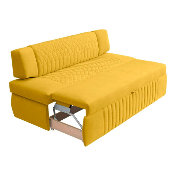 Диван для кухни Леонард 168, желтый - фото 3