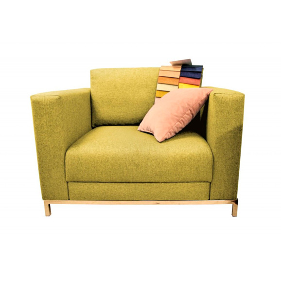 Кресло Марлоу, рогожка нептун 3 горчичный - фото 3