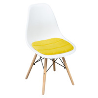 Настоящее фото товара Подушка на стул, галета, велюр желтый, произведённого компанией ChiedoCover