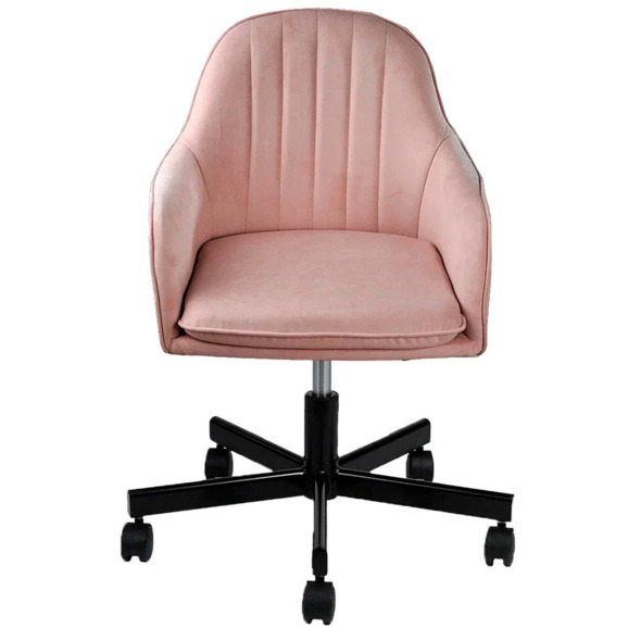 Кресло Сета, пятилучие, розовый, черный, велюр - фото 2