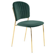 Фотография товара Стул кухонный Prelude, темно-зеленый, золотой от компании ChiedoCover.