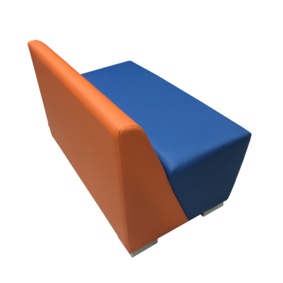 Секция Бальдор двухместная, оранжево-синяя Секция Бальдор двухместная, оранжево-синяя - фото 4