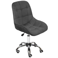 Настоящее фото товара Стул Мускус, хром, темно-серый, велюр, произведённого компанией ChiedoCover