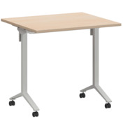 Фотография товара Стол мобильный складной бук, белый, 22 мм, 80*70 от компании ChiedoCover.