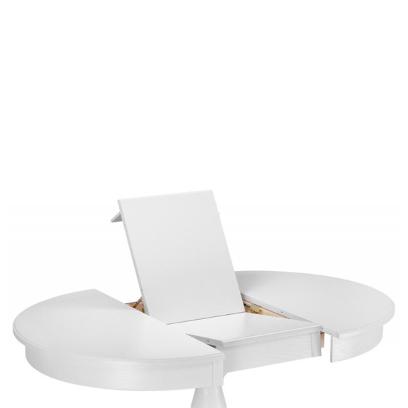 Деревянный стол Орден 100(140)х100х76 белый - фото 3