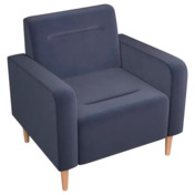 Фотография товара Кресло Папилла, велюр, серый от компании ChiedoCover.