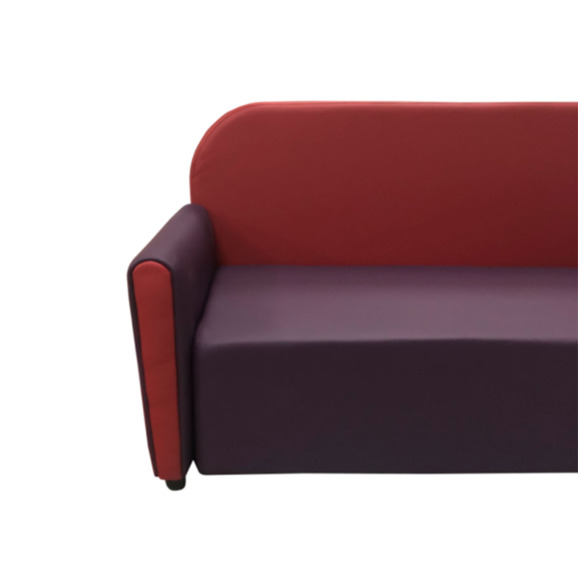 Диван Мавли двухместный, экокожа пегасо, фиолетово-розовый - фото 6