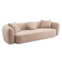 Настоящее фото товара Диван Голум, велюр бежевый, произведённого компанией ChiedoCover