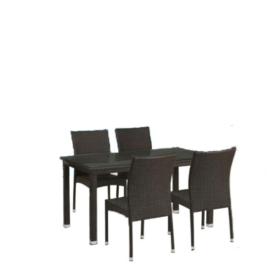 Комплект мебели Аврора, 4 стула, brown - фото 1
