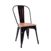 Фотография товара Стул Tolix Wood, черный от компании ChiedoCover.