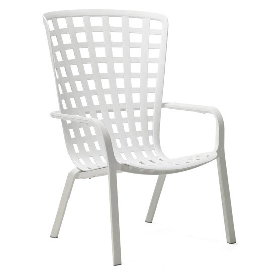 Лаунж-кресло пластиковое Folio, белый - фото 1