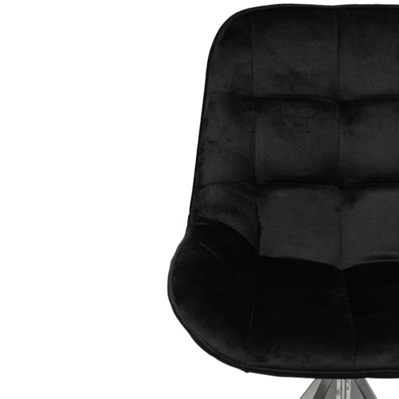 Стул Мускус, пирамида, велюр, черный, серебряный - фото 6