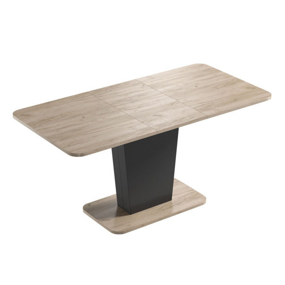 Стол Спэйс 3, черный, дуб крафт серый - фото 2