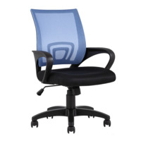 Настоящее фото товара Кресло офисное TopChairs Simple, голубое, произведённого компанией ChiedoCover