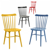 Настоящее фото товара Комплект Такер, 4 стула желтый, черный, красный, синий, произведённого компанией ChiedoCover