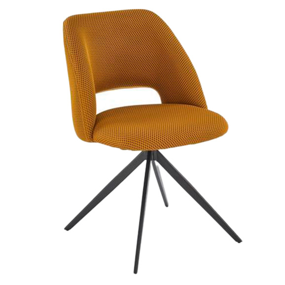 Стул кухонный Pyre, горчичный, черный - фото 1