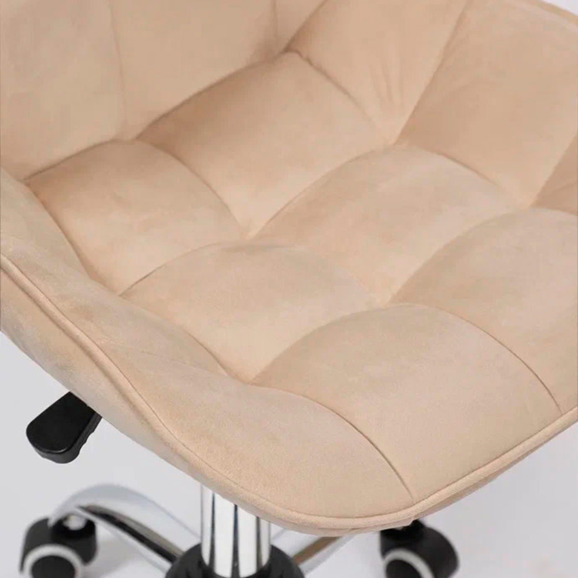 Стул Мускус, хром, бежевый, велюр - фото 7