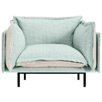 Фотография товара Кресло Barcelona, светло-зеленый, бежевый от компании ChiedoCover.