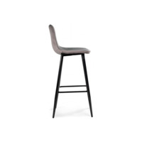 Барный стул Capri light gray / black