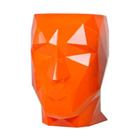 Настоящее фото товара Кашпо Шилонг глянцевое оранжевое, произведённого компанией ChiedoCover