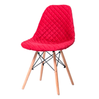 Настоящее фото товара Чехол Е07 на стул Eames, красный, произведённого компанией ChiedoCover