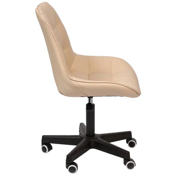 Стул Мускус, пластик, кожа, бежевый, черный - фото 3