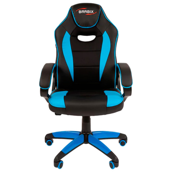 Кресло компьютерное Mergence, черный, голубой - фото 2