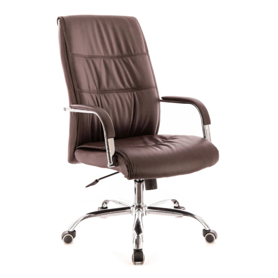 Кресло Bond TM, экокожа коричневая - фото 1