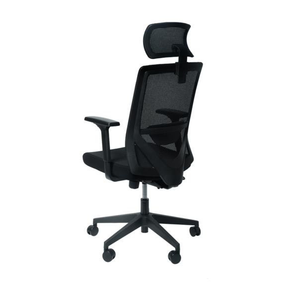 Офисное поворотное кресло Sparx frs-3 also black, ткань / сетка, черный - фото 6
