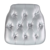Настоящее фото товара Подушка для стула Кьявари, Винил серебрянная, произведённого компанией ChiedoCover