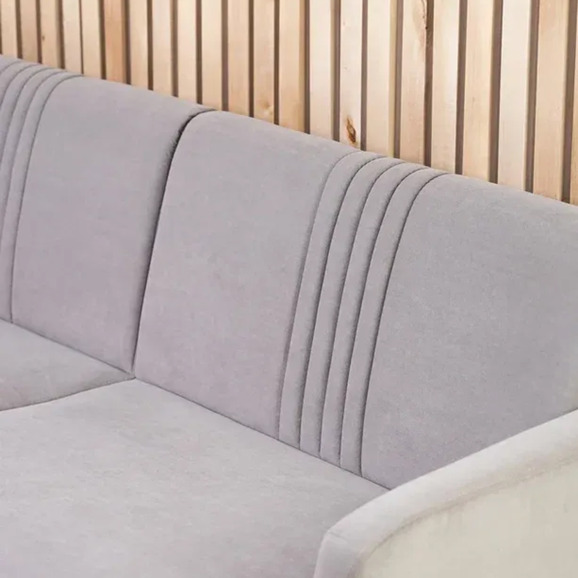 Диван Аномик, велюр, серо-коричневый Диван Аномик, велюр, серо-коричневый - фото 4