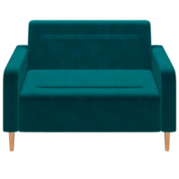 Фотография Диван Папилла, велюр, 132 см, изумрудный Фотография товара Диван Папилла, велюр, 132 см, изумрудный от компании ChiedoCover.