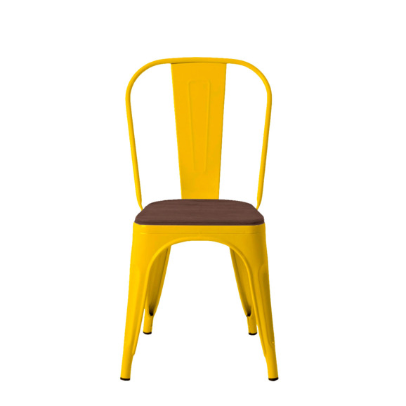 Стул Tolix Wood, желтый - фото 2