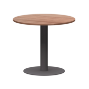 Фотография товара Стол круглый, темный шимо, антрацит, D90 от компании ChiedoCover.