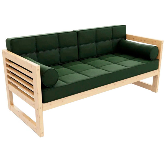 Диван Сега б velvet, сосна, green - фото 1