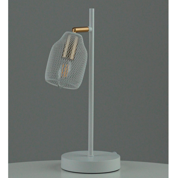 Лампа настольная Кимбл Адалина, белая - фото 3