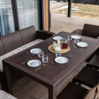 Фотография товара Обеденный комплект Lina LUX DINING XL, коричневый от компании ChiedoCover.