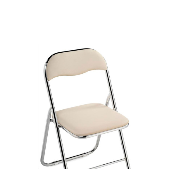 Стул на металлокаркасе Fold 1 складной beige / chrome Стул на металлокаркасе Fold 1 складной beige / chrome - фото 7