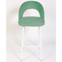 Фотография товара Стул Пиннате, барный, светло-зеленый, белый, велюр от компании ChiedoCover.