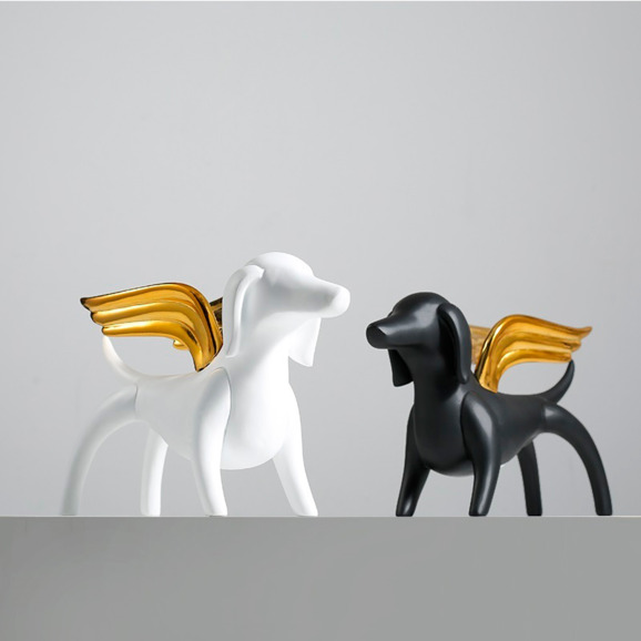 Статуэтка Angel dog white - фото 6