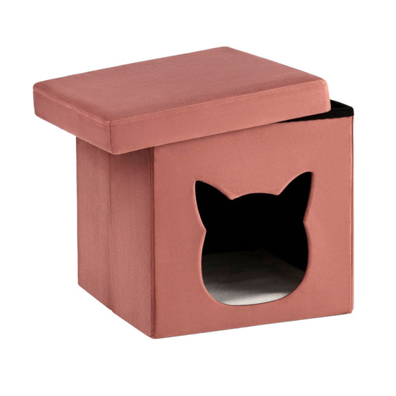 Пуф складной с ящиком Store Pet розовый - фото 3